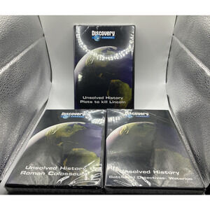 Discovery Channel Unsolved History Lot of 3 - Lincoln, Waterloo, Roman Colosseum